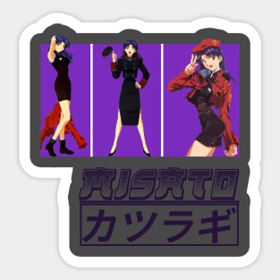 neon genesis evangelion misato Sticker